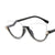 Stylish Half-Frame Glasses with Multi-Colored Rhinestones