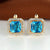 Chic and Subtle Square Cut Cubic Zirconia Earrings