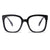 Lightweight and Versatile Oversized Square-Frame Eyeglasses