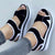 Summer Go-To Criss-Cross Strap Wedge Heeled Sandals