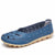 Genuine Leather Hollow Flat Shoes for Women's Everyday Wear