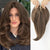 14-Inch Ombre Blonde Layered Hair Topper with Curtain Bangs