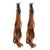 Set of 2 Curly Claw Ponytail Extensions with Adorable Bow Accents