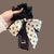 Adorable Bow Design with Floral Pattern Hair Scrunchie