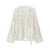 Sparkly Sequin Kimono Wrap Front with V-Neck and Side Tie