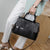 Crocodile Textured Genuine Leather Bag with Detachable Shoulder Strap