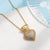 Sparkling Zircon Encrusted Crown Heart Pendant Necklace