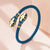 Genuine Leather Braided Double Snake Head Cuff Bangles