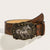 Women's Western Cowgirl Style PU Belt with Horse Buckle