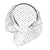 Luxurious Retro Style Bridal Veil Headband with Rhinestone Details