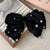 Beautifully Crafted Lace Embroidered Bow Hair Clip Barrettes