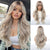 Layered Long Straight Hair Wigs with Fluffy Layers and Curtain Bangs