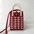 Classic Houndstooth Pattern Knitted Mobile Phone Bag