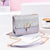 Sparkling Glitter Crossbody Bag with Heart Buckle and Gold Chain