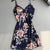 Floral Print Lace Trim Camisole Nightdress for Women