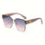 Women's Sun Kissed Large Frame Gradient Color Sunglasses