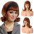 Vintage 1950s-Inspired Curly Bob Wig with Bangs for Retro Looks