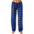 Cozy Plaid Print Drawstring Waist Women's Full Length Pajamas