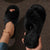 Warm and Fluffy Faux Fur Criss Cross Strap Indoor Slippers