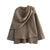 Oversized Plush Winter Cape-style Jackets for Women