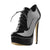 Head-turning Glossy Lace-Up Platform Stiletto Ankle Boots for Women