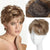 Face-Framing Clip-In Short Pixie Cut Hair Topper Wigs with Bangs
