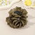 Polka Dot Pattern Fabric Rose Flower Hair Claw Clips for Women