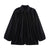 Downtown Vibe Oversized Ruched Puff Sleeve Zip Jacket for Women