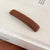 Small & Minimalist Straight Plush Hair Clips in Solid Colors