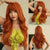Long Natural-Style Wavy Hair Wig with Bangs for Women