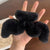Cozy Winter Plush Faux Fur Zigzag Design Hair Claw Clips