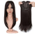 Realistic Clip-In Straight Hair Topper with Bangs for Women