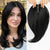14-Inch Ombre Blonde Layered Hair Topper with Curtain Bangs
