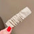 Pleated Faux-leather Hair Clips for Women’s Fashion