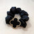 Lucky Four-leaf Clover Charm Ponytail Hair Scrunchies