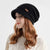 Autumn and Winter Slouchy Knitted Short Brim Beanie Hat for Women