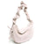 Women's Large Capacity Pleated Drawstring Shoulder Bag for Everyday Use