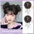 No-Fuss Women's Elastic Messy Curly Hair Bun Scrunchy