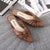 Pleated Low Heel Casual Solid Color Daily Sandals for Women