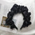 Solid Color Silk Padded Pleated Hairband for Women