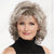 Medium-Length Layered Hair Wig with Soft Curls and Wispy Side Bangs