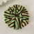 Vibrant Large Stripes Pattern Knitted Elastic Ponytail Hair Ties