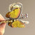 Retro Glam Embroidered Butterfly Hair Claws with Sparkling Rhinestones
