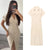 Women's Fitted Button-down Front Style Denim Midi Dress