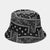 Paisley Flower Pattern Reversible Summer Bucket Hats