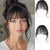 Versatile and Natural-Looking Clip-In Curtain Bangs Hair Extension