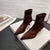 Fashion-forward Slip-On Boots with Pointed Toes and Slim Heels