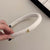 Retro-style Padded Headbands with Small Gold-tone Bow Accent