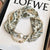 Elegant Pearl Chain Neck Scarf with Magnetic Buckle for Women