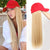 Women's Sporty Cap with Long Straight Hair Extensions